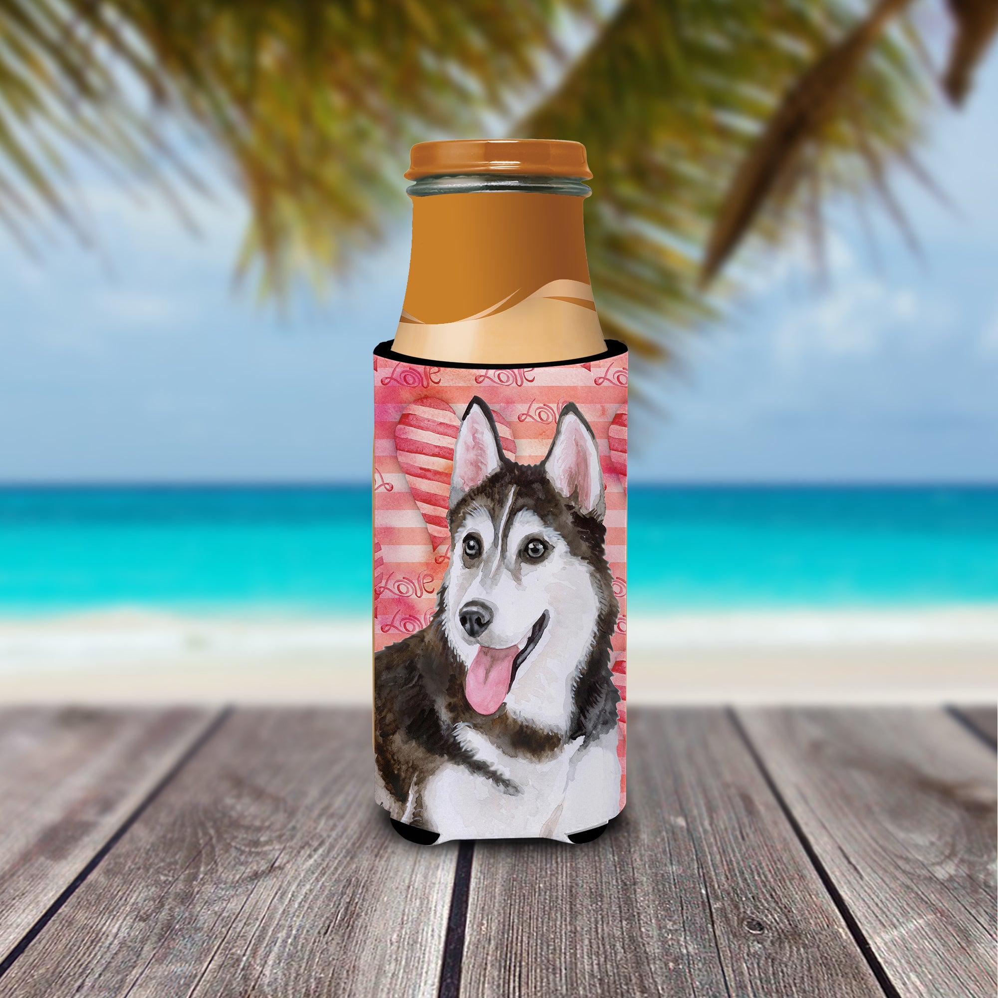 Siberian Husky #2 Love  Ultra Hugger for slim cans BB9799MUK