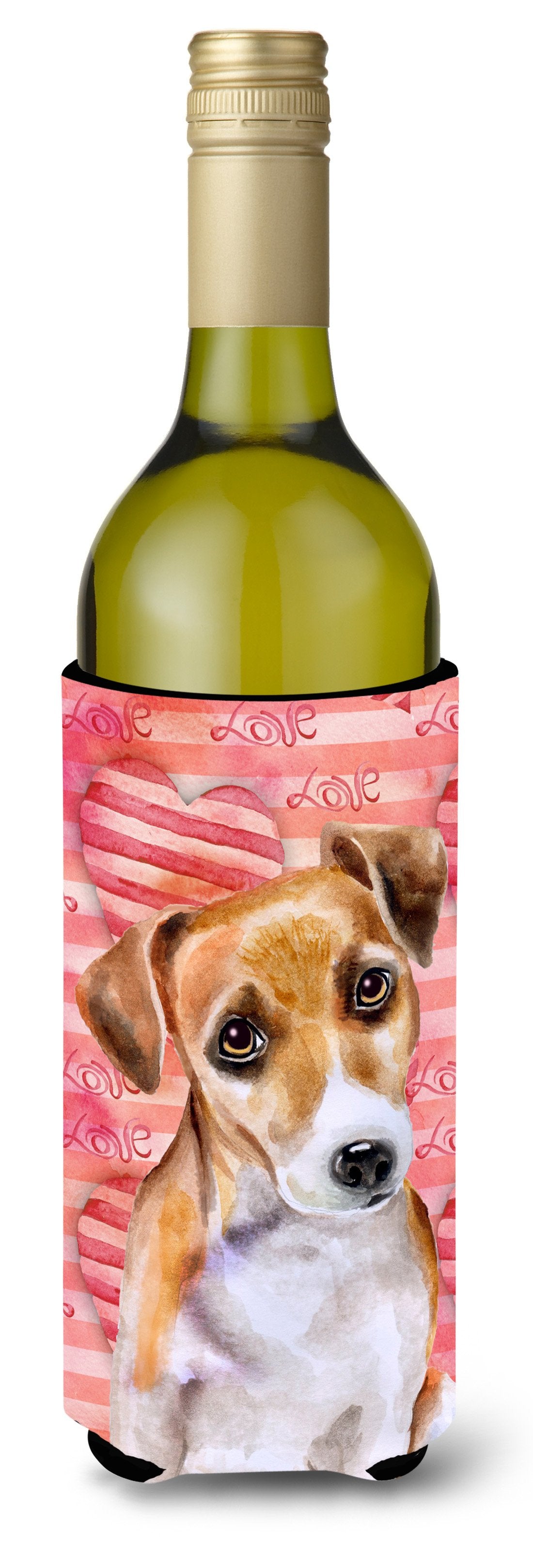 Jack Russell Terrier #2 Love Wine Bottle Beverge Insulator Hugger BB9800LITERK by Caroline&#39;s Treasures
