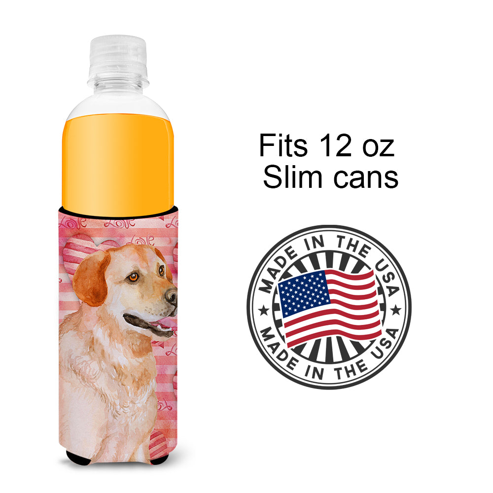 Labrador Retriever Love  Ultra Hugger for slim cans BB9801MUK  the-store.com.