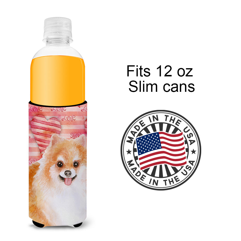 Pomeranian #2 Love  Ultra Hugger for slim cans BB9803MUK  the-store.com.