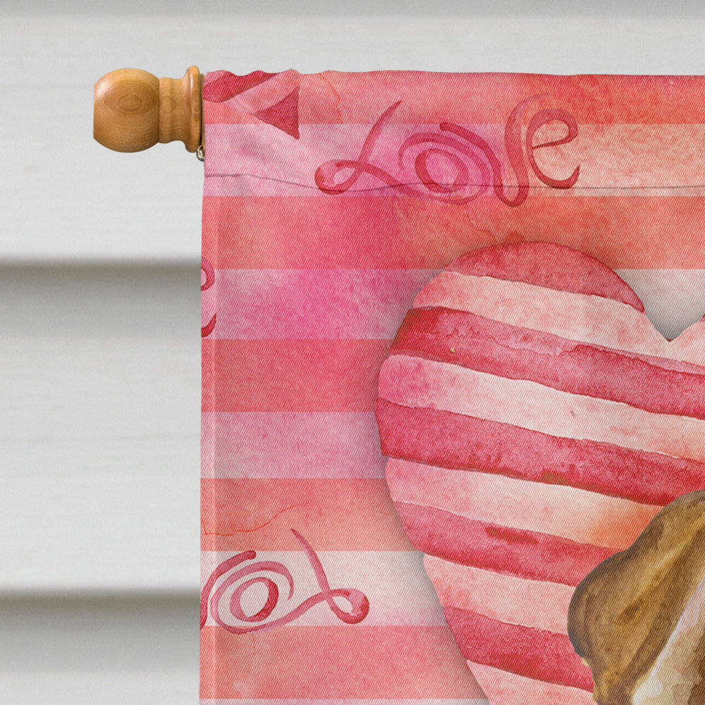 Shar Pei Puppy Love Flag Canvas House Size BB9806CHF