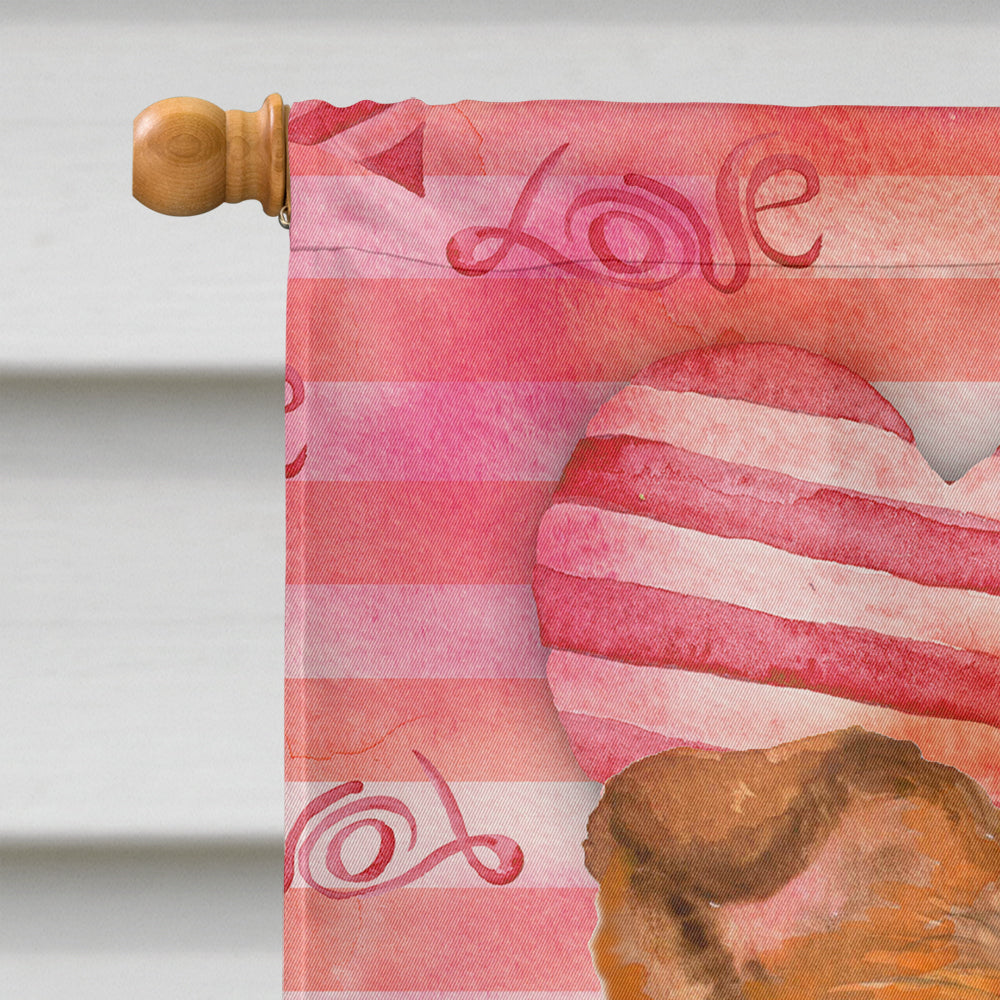 Sheltie Love Flag Canvas House Size BB9807CHF