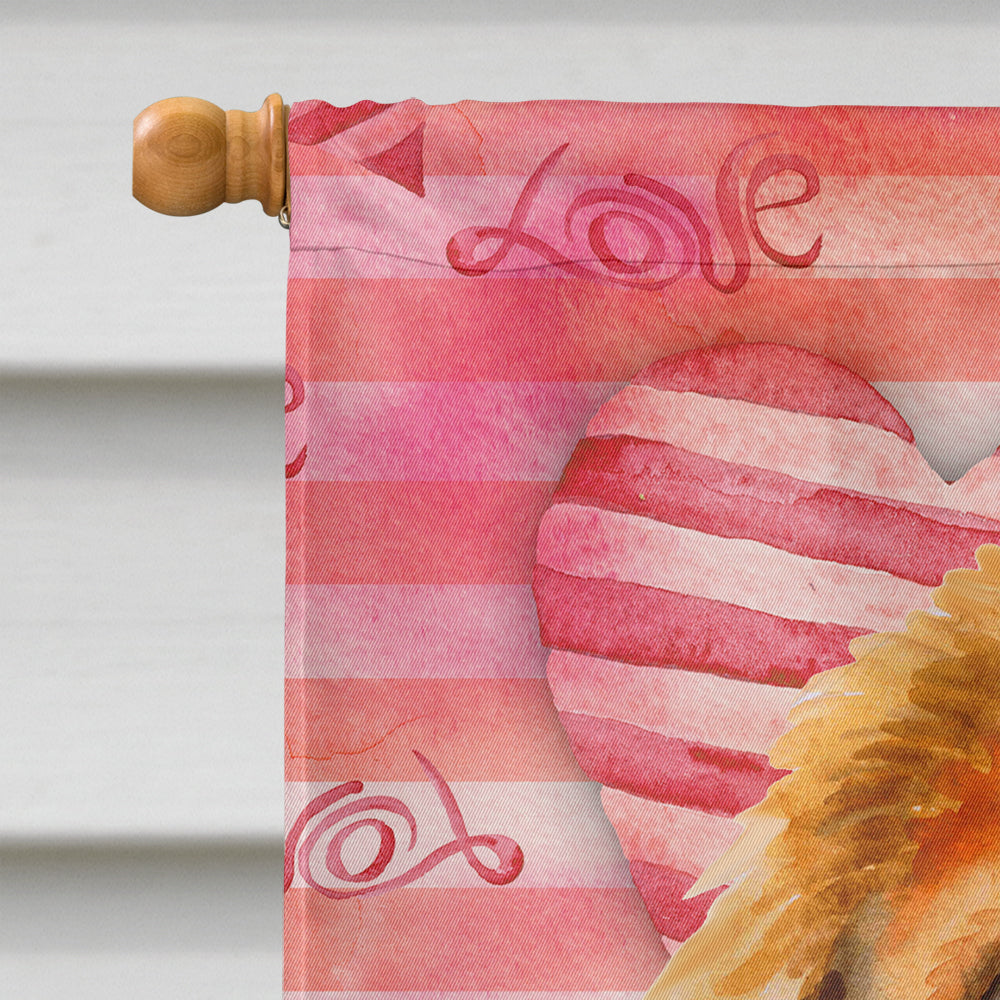 Tibetan Mastiff Love Flag Canvas House Size BB9808CHF