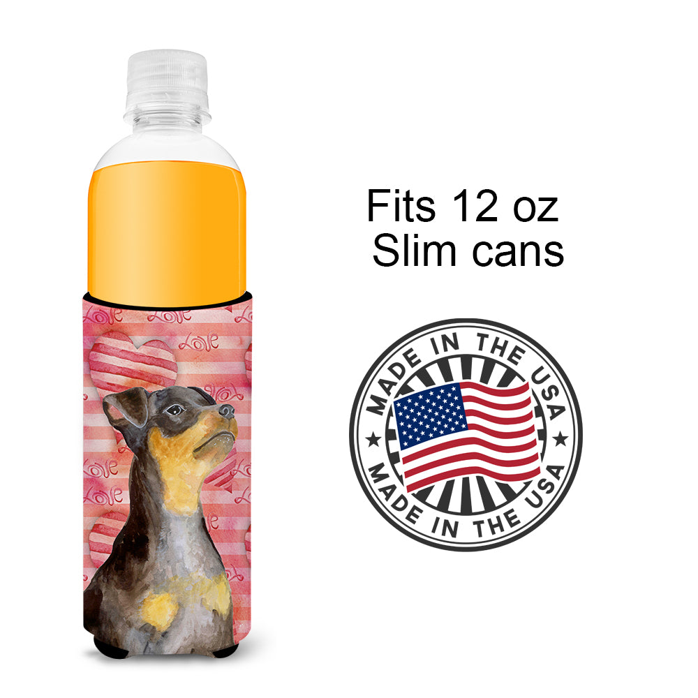 Miniature Pinscher #2 Love  Ultra Hugger for slim cans BB9811MUK  the-store.com.