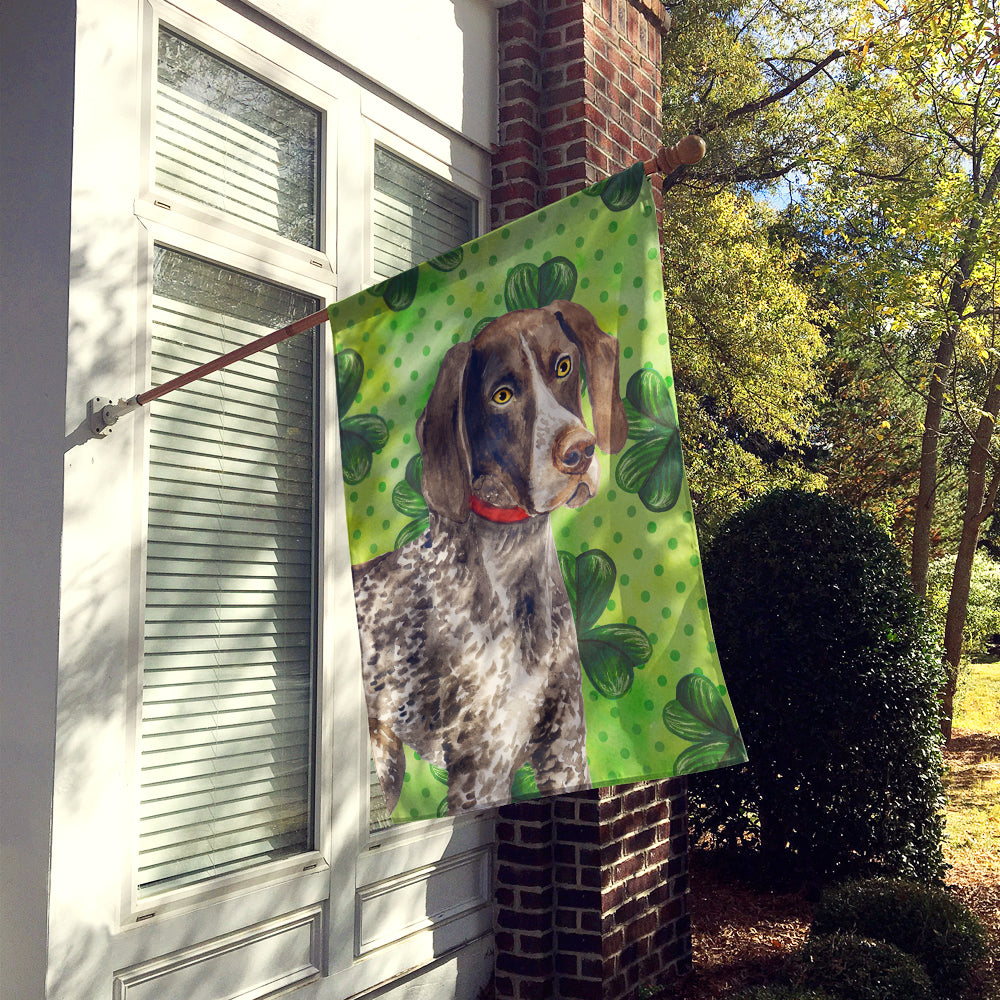 German Shorthaired Pointer St Patrick's Flag Canvas House Size BB9815CHF  the-store.com.