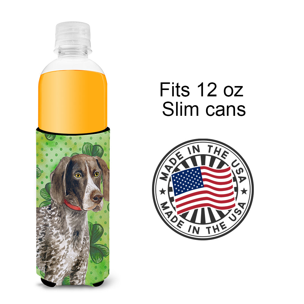 German Shorthaired Pointer St Patrick's  Ultra Hugger for slim cans BB9815MUK