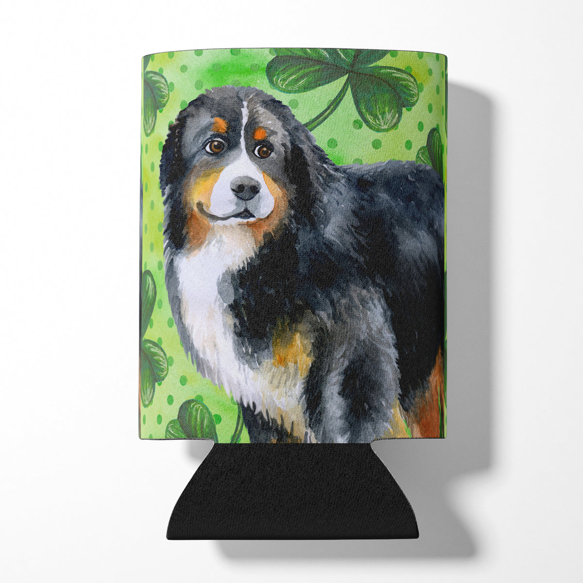 Bernese Mountain Dog St Patrick&#39;s Can or Bottle Hugger BB9819CC  the-store.com.