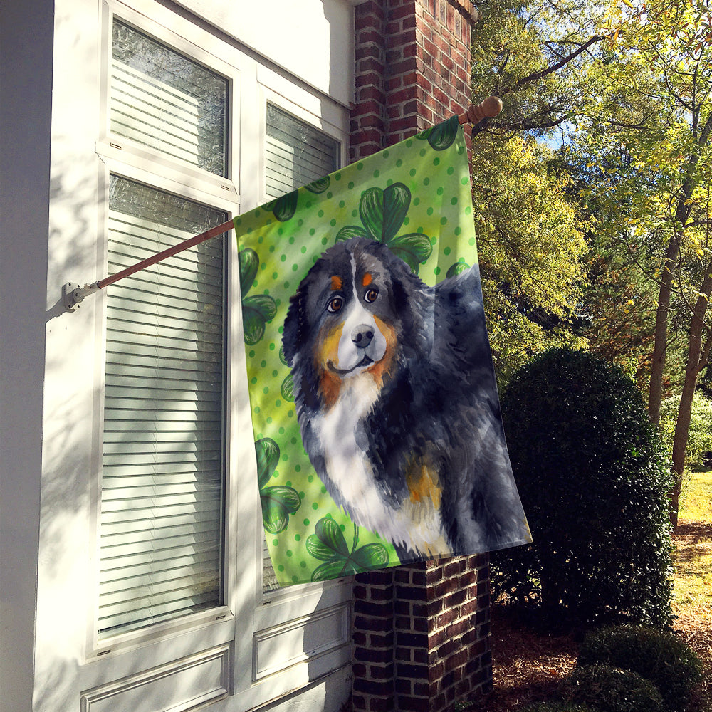 Bernese Mountain Dog St Patrick's Flag Canvas House Size BB9819CHF  the-store.com.