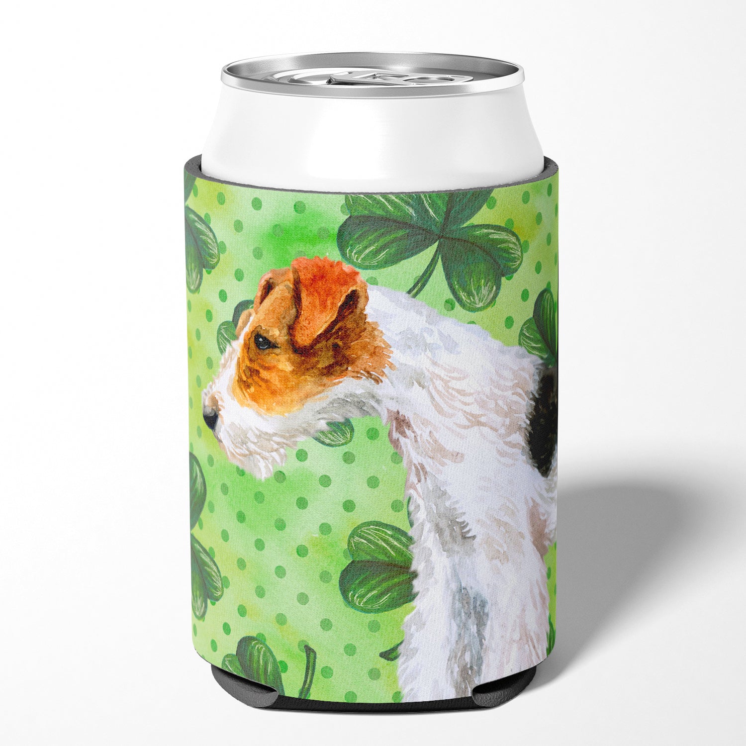 Fox Terrier St Patrick's Can or Bottle Hugger BB9824CC  the-store.com.