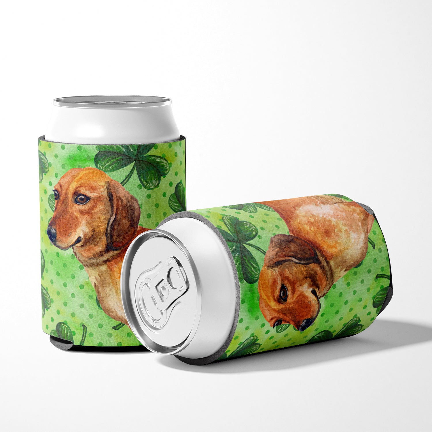 Dachshund St Patrick's Can or Bottle Hugger BB9826CC  the-store.com.