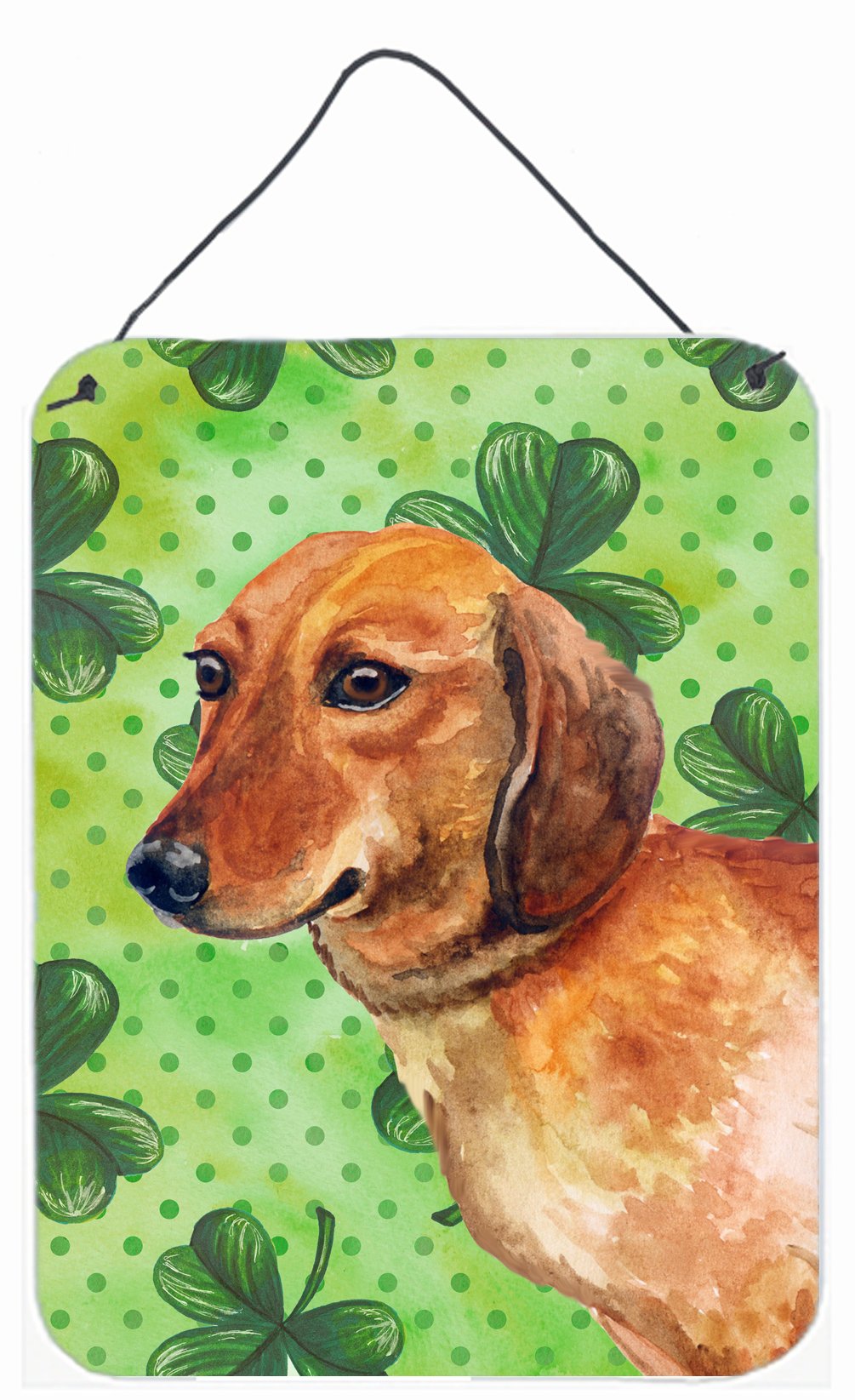 Dachshund St Patrick's Wall or Door Hanging Prints BB9826DS1216 by Caroline's Treasures
