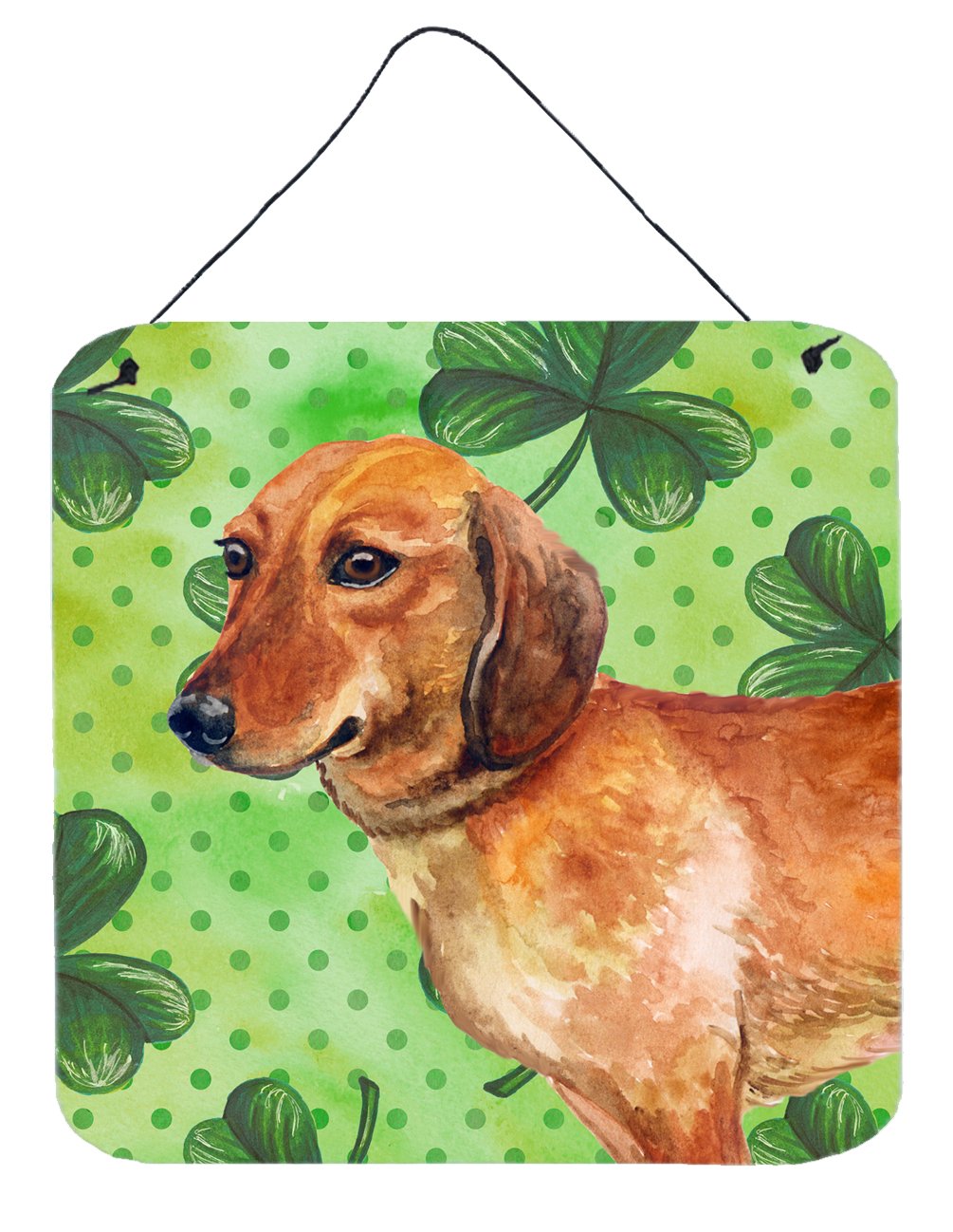 Dachshund St Patrick&#39;s Wall or Door Hanging Prints BB9826DS66 by Caroline&#39;s Treasures