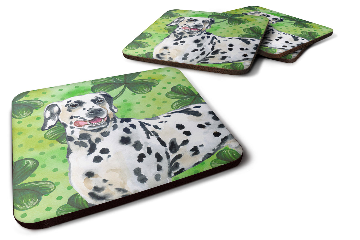 Set of 4 Dalmatian St Patrick&#39;s Foam Coasters Set of 4 - the-store.com