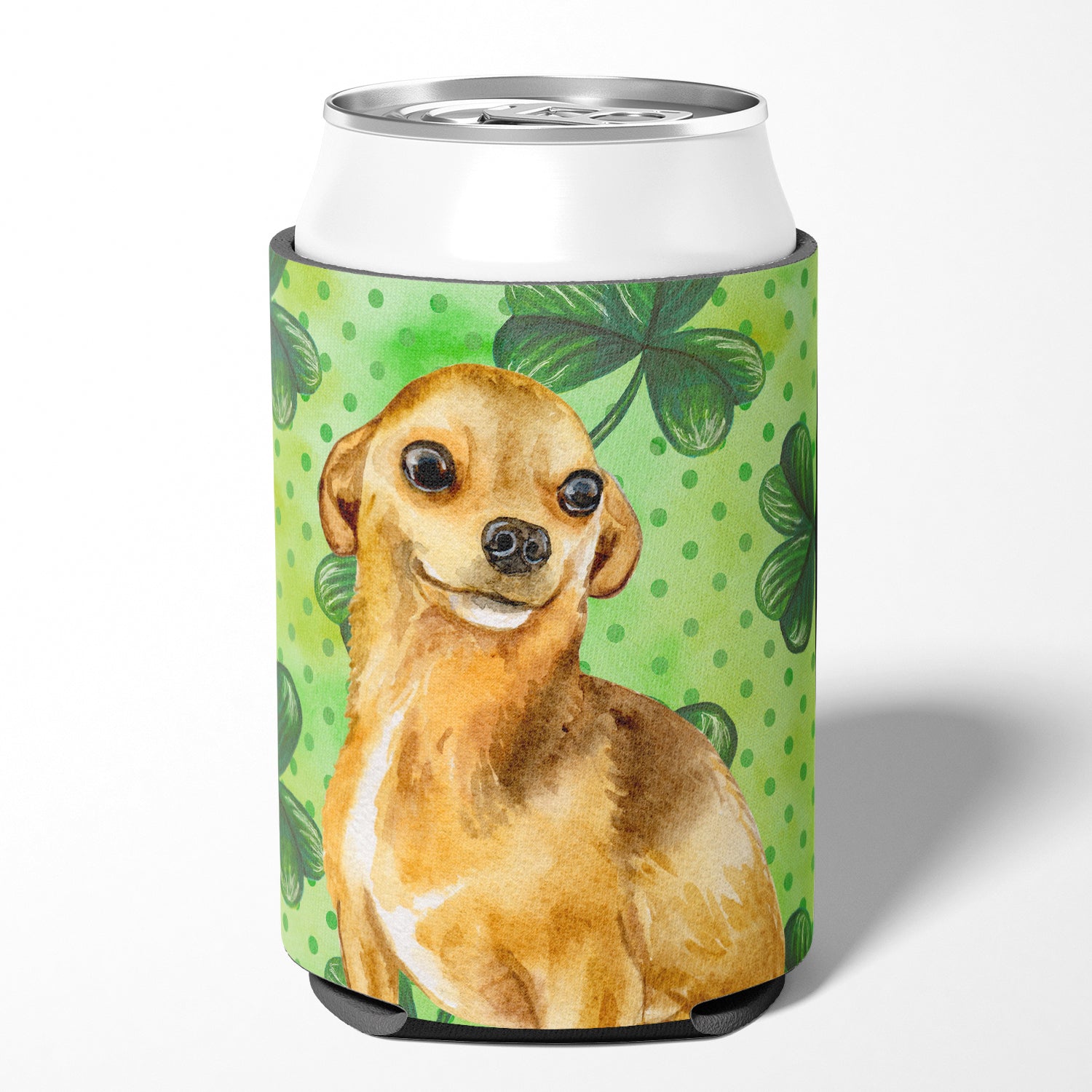 Chihuahua St Patrick's Can or Bottle Hugger BB9832CC  the-store.com.