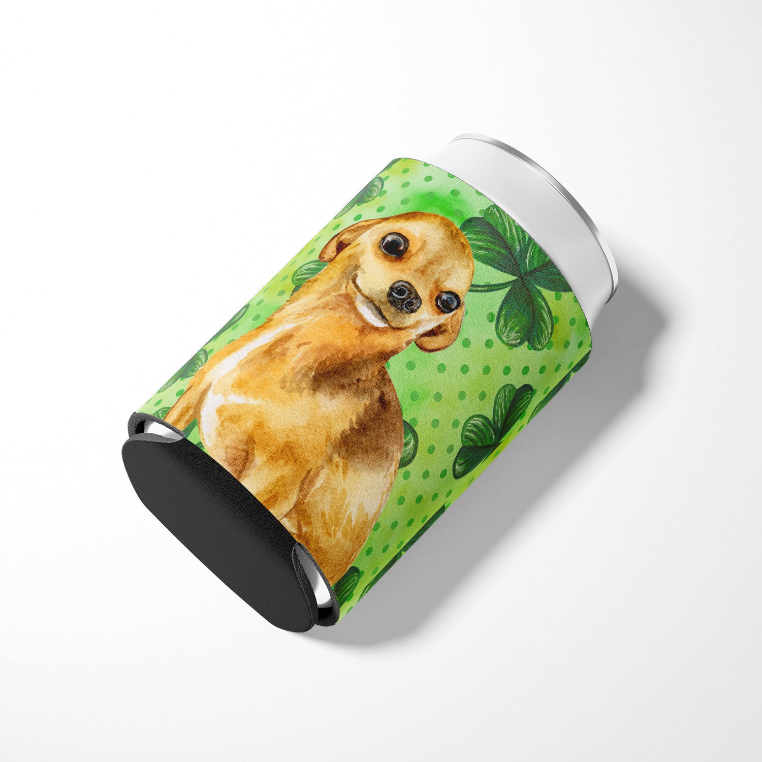 Chihuahua St Patrick's Can or Bottle Hugger BB9832CC