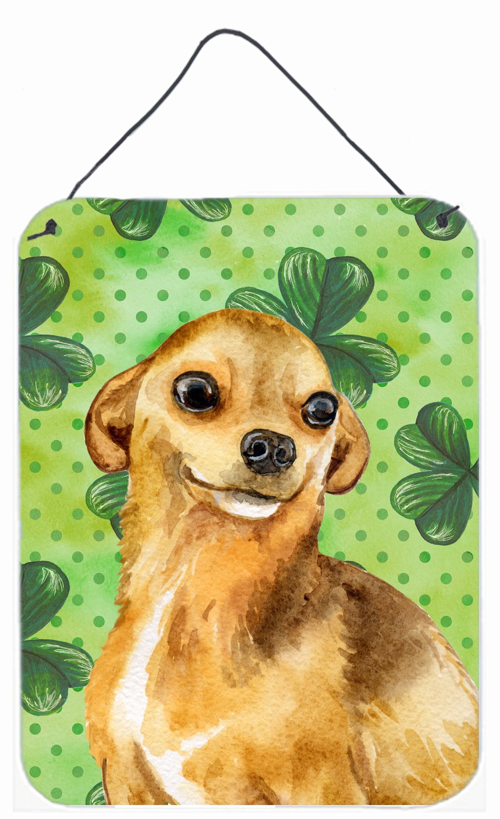 Chihuahua St Patrick&#39;s Wall or Door Hanging Prints BB9832DS1216 by Caroline&#39;s Treasures