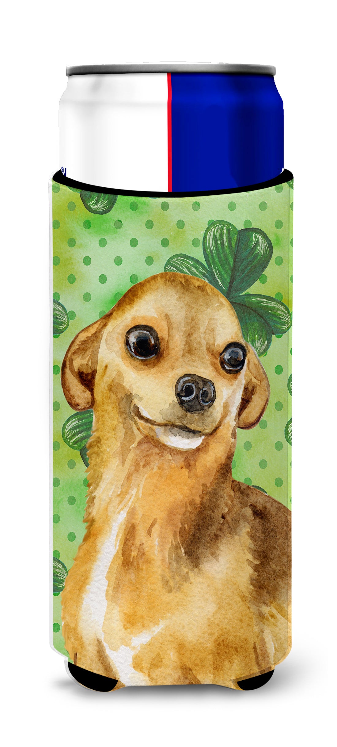 Chihuahua St Patrick&#39;s  Ultra Hugger for slim cans BB9832MUK  the-store.com.