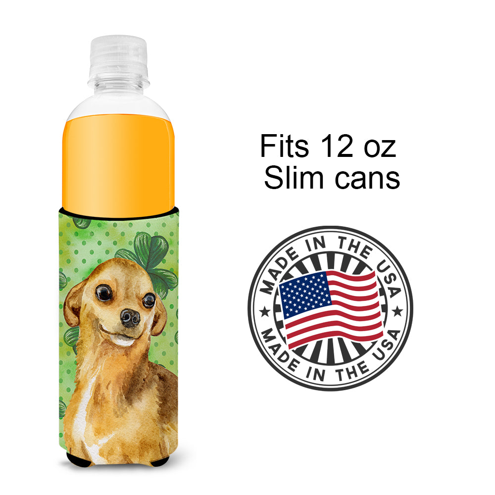 Chihuahua St Patrick's  Ultra Hugger for slim cans BB9832MUK  the-store.com.