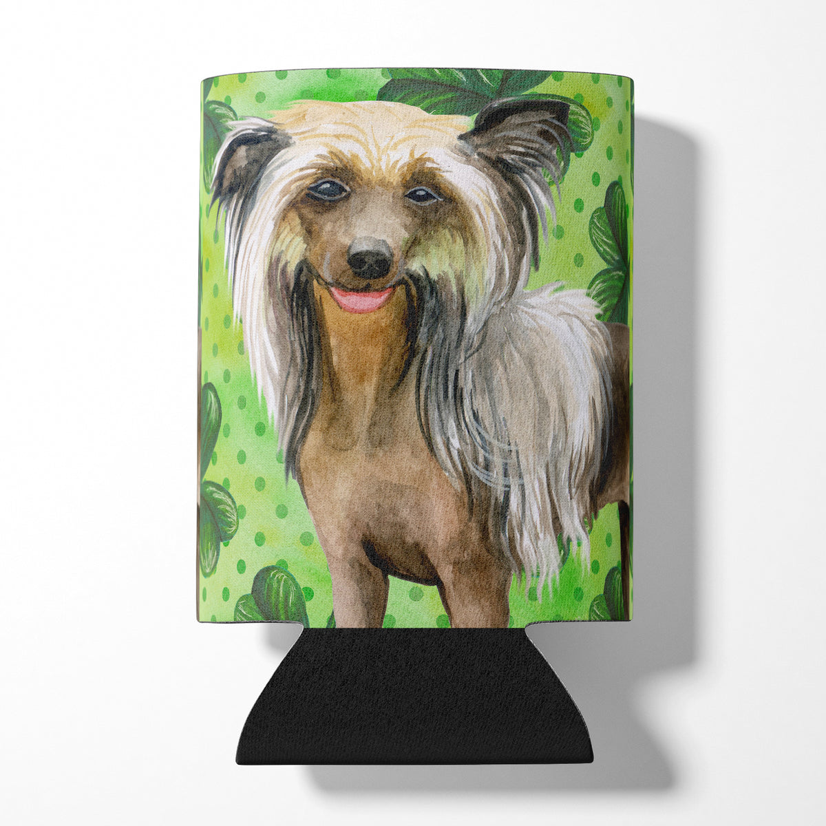 Chinese Crested St Patrick&#39;s Can or Bottle Hugger BB9833CC