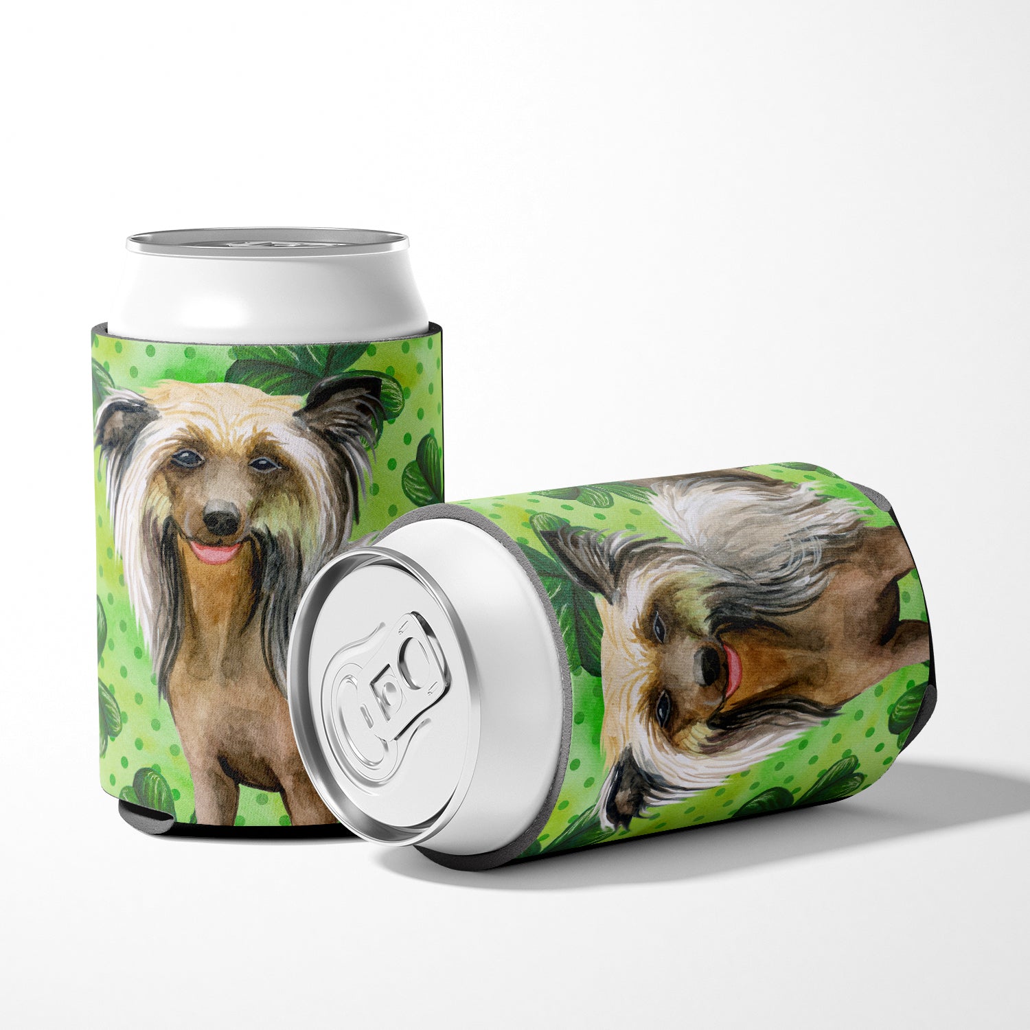 Chinese Crested St Patrick's Can or Bottle Hugger BB9833CC  the-store.com.