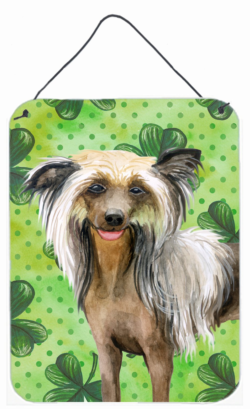 Chinese Crested St Patrick&#39;s Wall or Door Hanging Prints BB9833DS1216 by Caroline&#39;s Treasures
