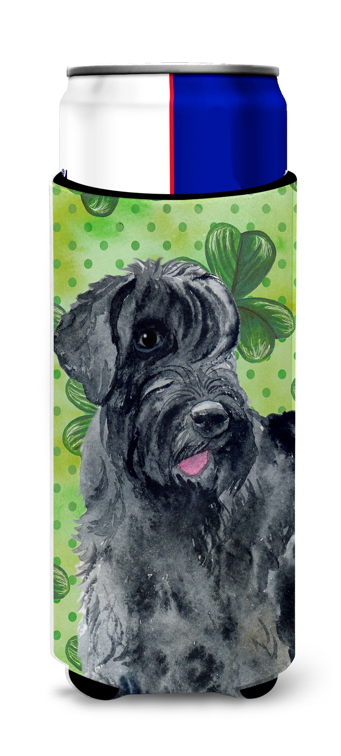 Giant Schnauzer St Patrick&#39;s  Ultra Hugger for slim cans BB9834MUK  the-store.com.