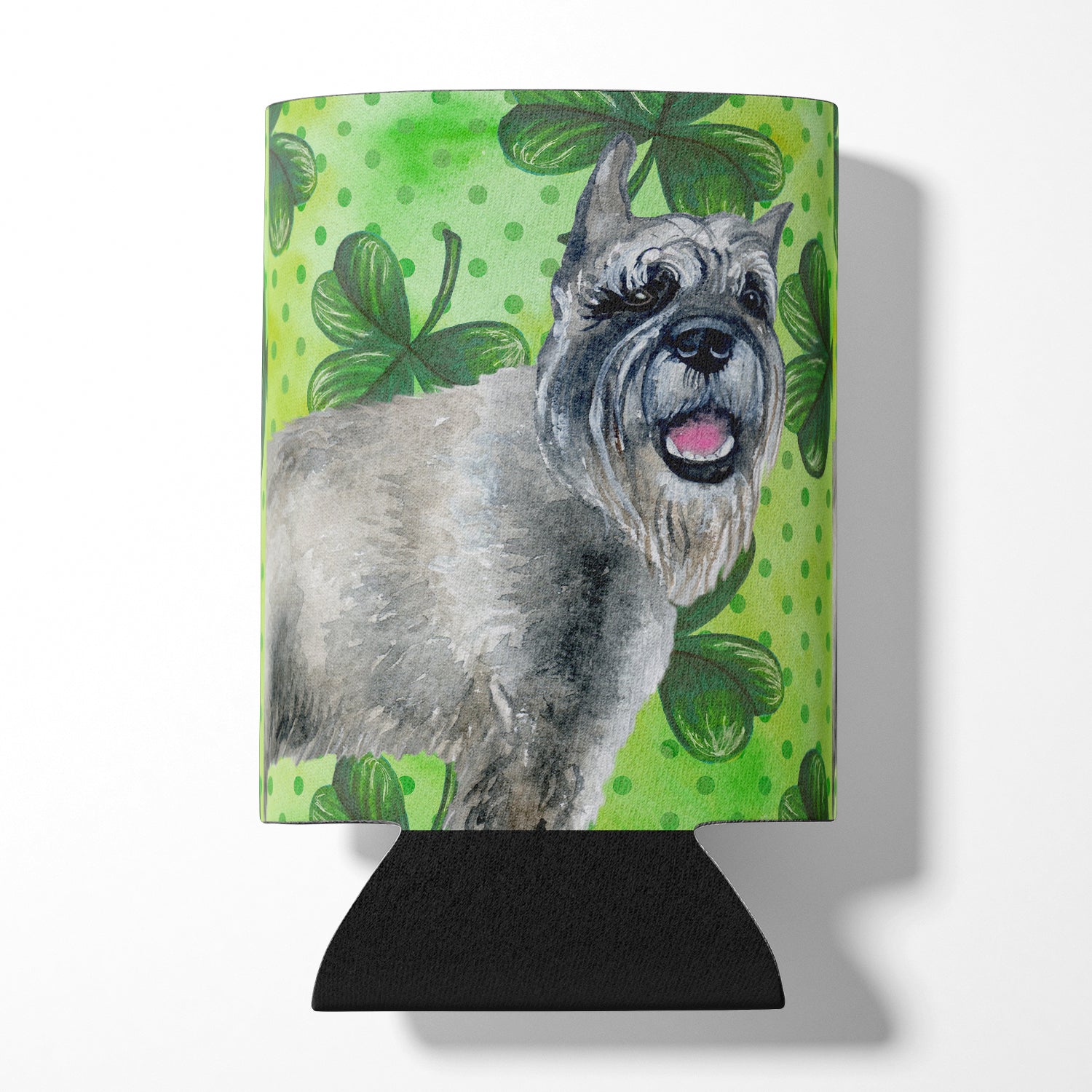 Schnauzer St Patrick's Can or Bottle Hugger BB9836CC  the-store.com.