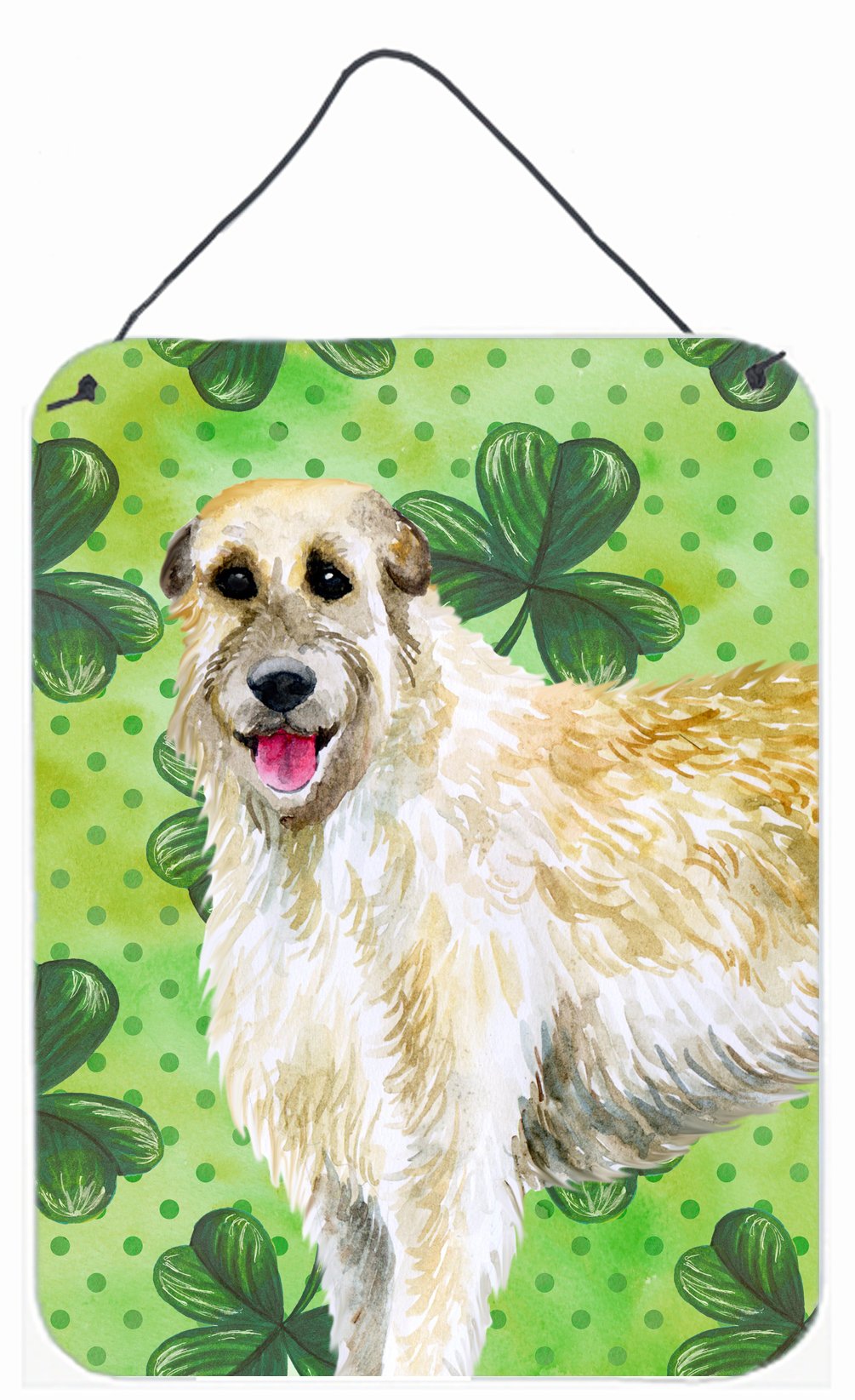 Irish Wolfhound St Patrick&#39;s Wall or Door Hanging Prints BB9844DS1216 by Caroline&#39;s Treasures