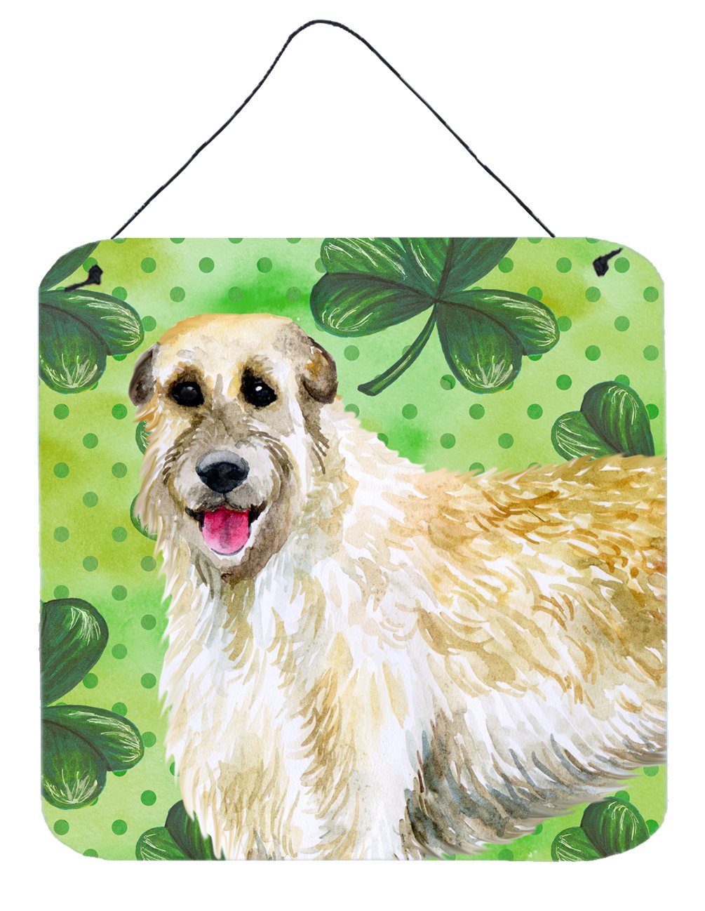 Irish Wolfhound St Patrick&#39;s Wall or Door Hanging Prints BB9844DS66 by Caroline&#39;s Treasures