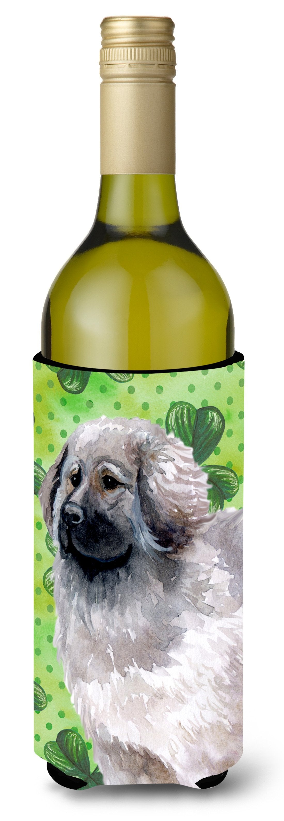 Moscow Watchdog St Patrick&#39;s Wine Bottle Beverge Insulator Hugger BB9847LITERK by Caroline&#39;s Treasures