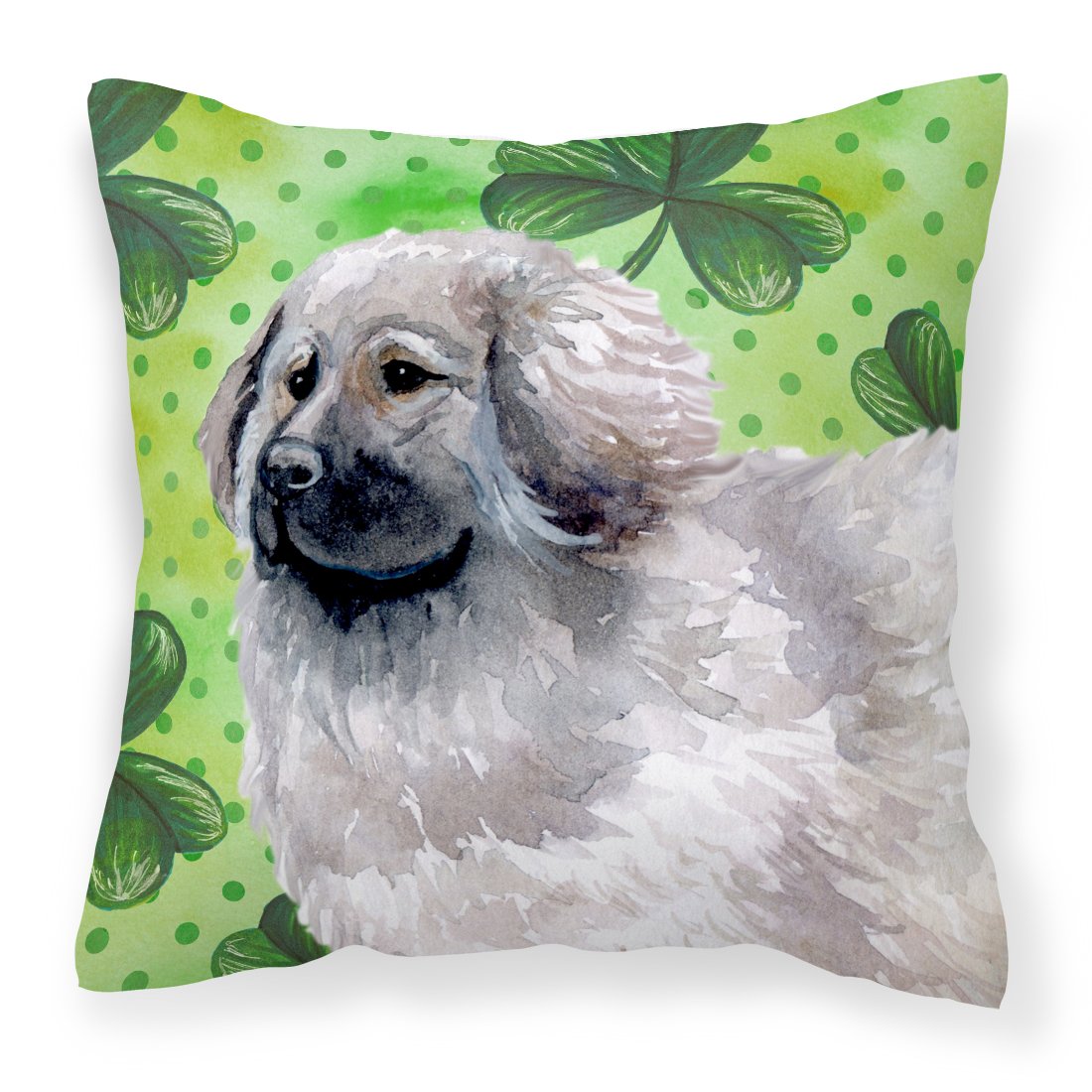 Moscow Watchdog St Patrick&#39;s Fabric Decorative Pillow by Caroline&#39;s Treasures