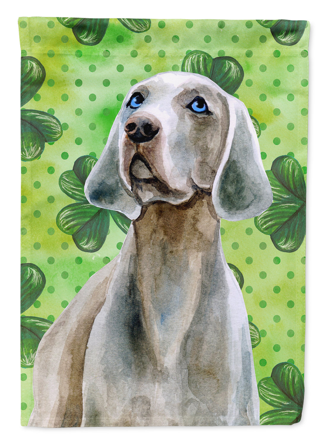Weimaraner St Patrick&#39;s Flag Canvas House Size BB9848CHF  the-store.com.