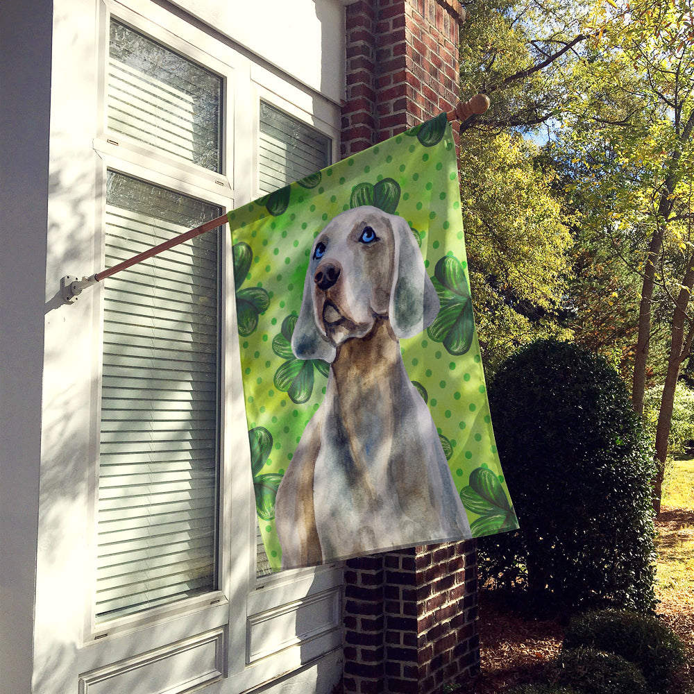 Weimaraner St Patrick's Flag Canvas House Size BB9848CHF  the-store.com.