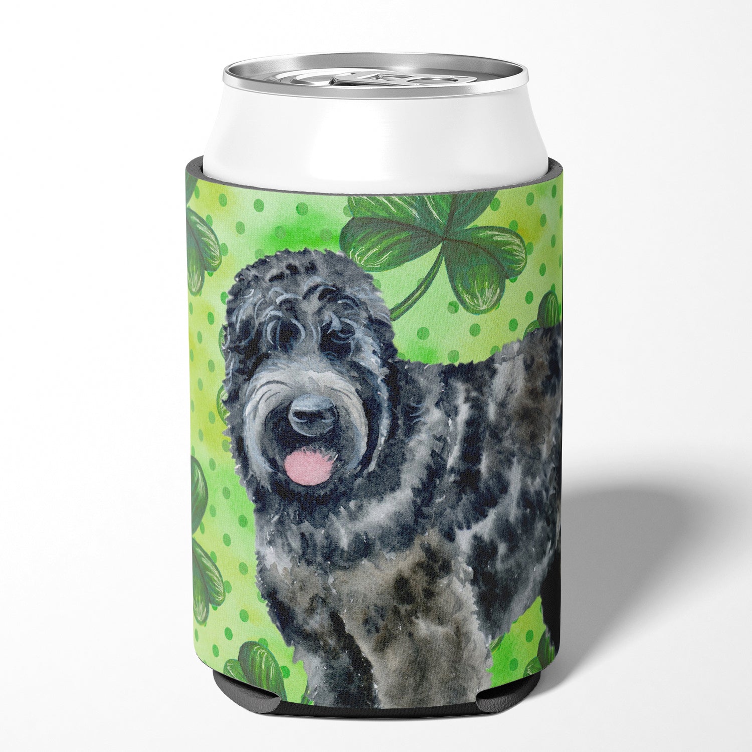 Black Russian Terrier St Patrick's Can or Bottle Hugger BB9851CC  the-store.com.