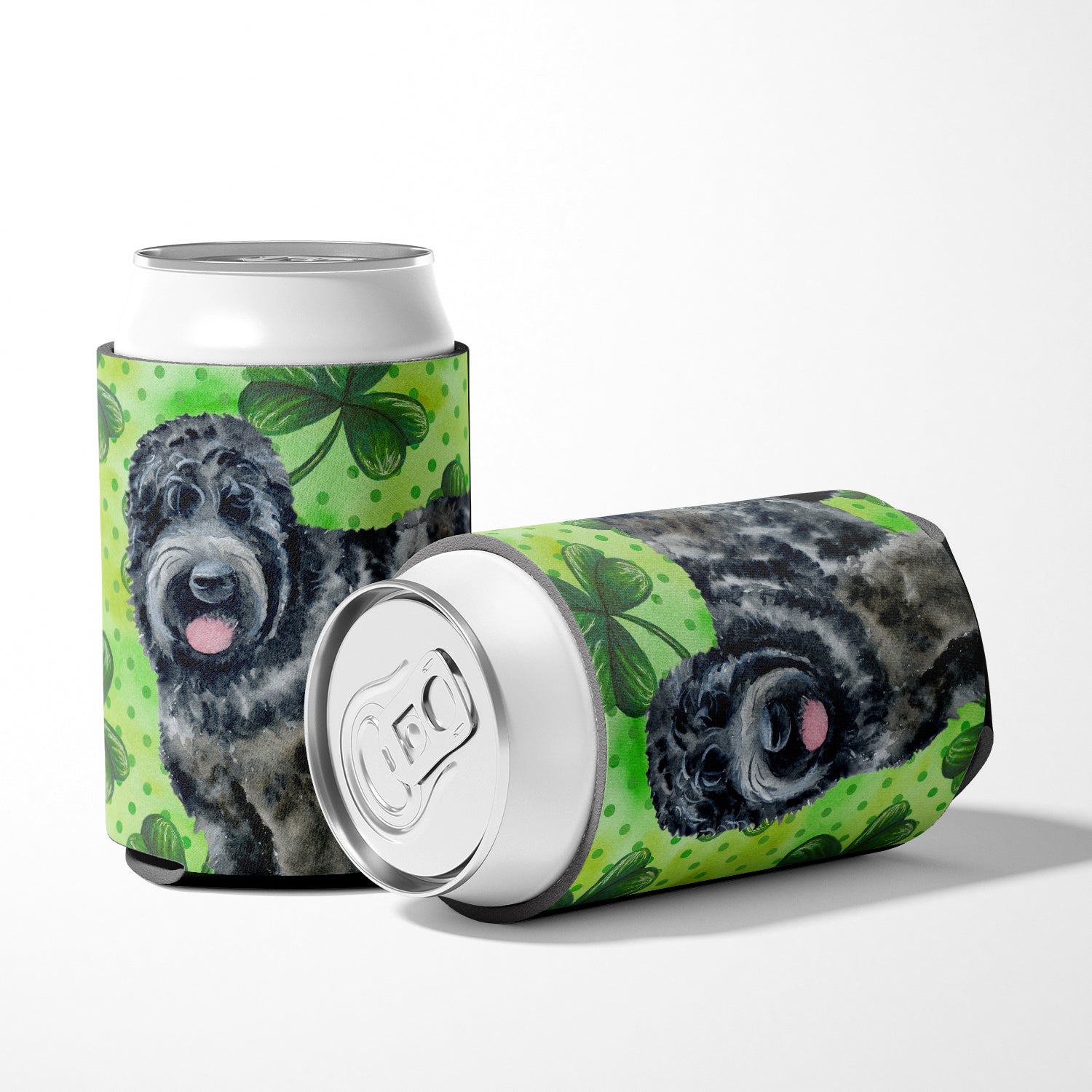 Black Russian Terrier St Patrick's Can or Bottle Hugger BB9851CC