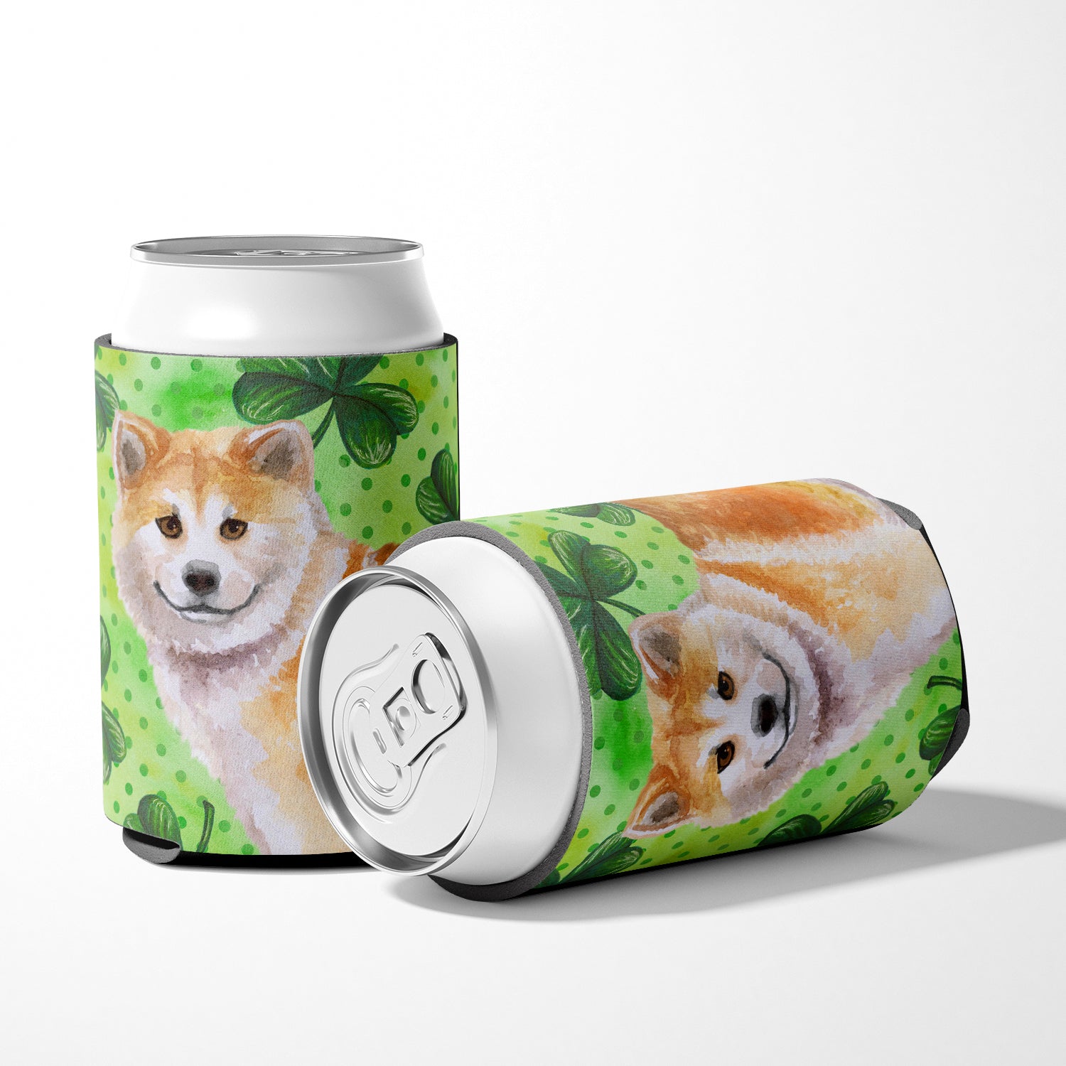 Shiba Inu St Patrick's Can or Bottle Hugger BB9852CC  the-store.com.