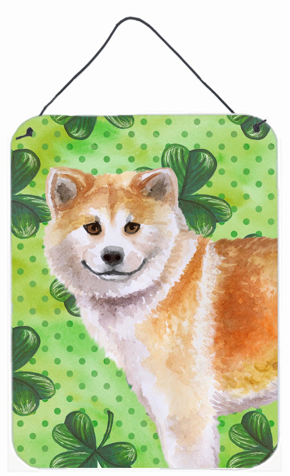 Shiba Inu St Patrick&#39;s Wall or Door Hanging Prints BB9852DS1216 by Caroline&#39;s Treasures