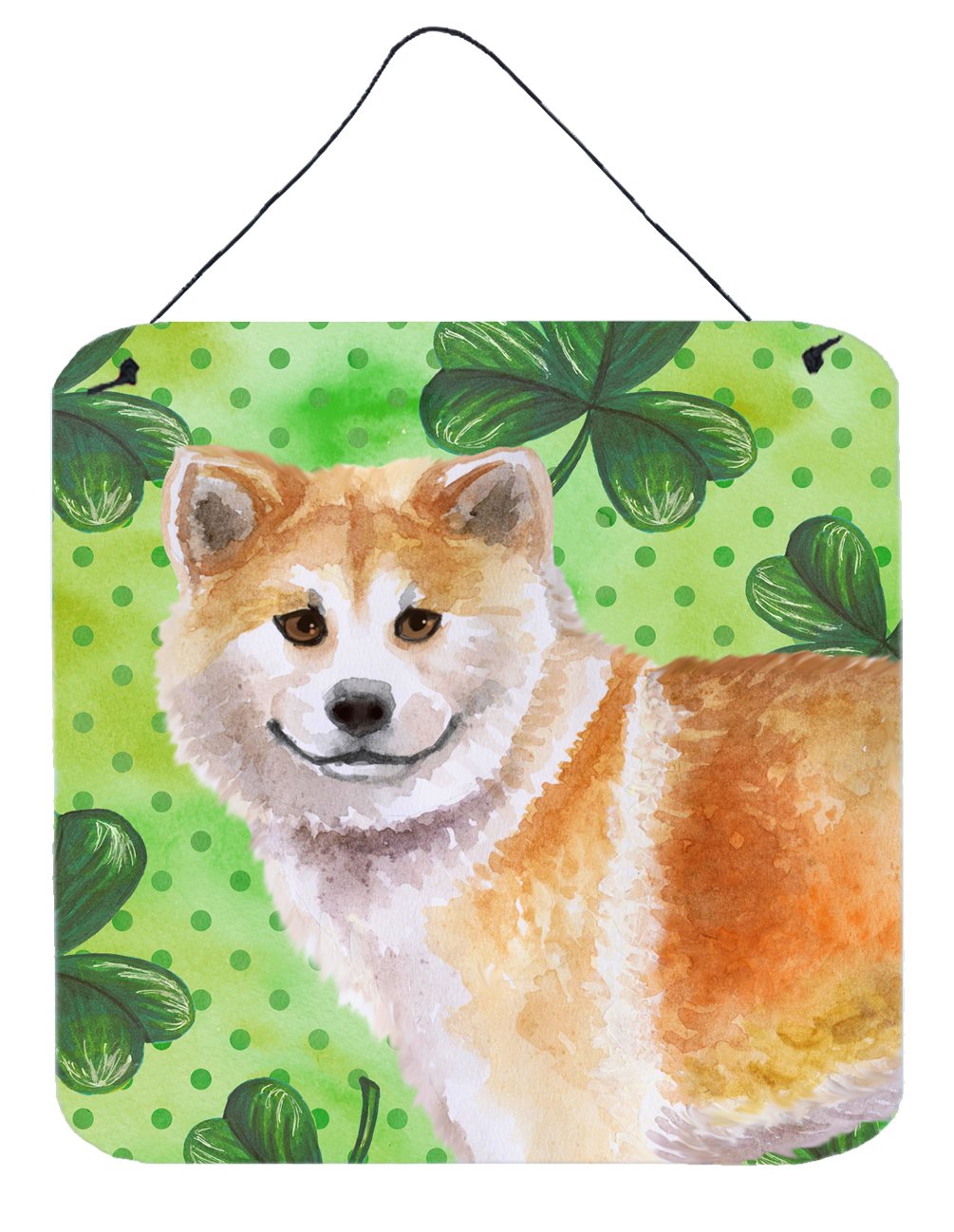 Shiba Inu St Patrick&#39;s Wall or Door Hanging Prints BB9852DS66 by Caroline&#39;s Treasures