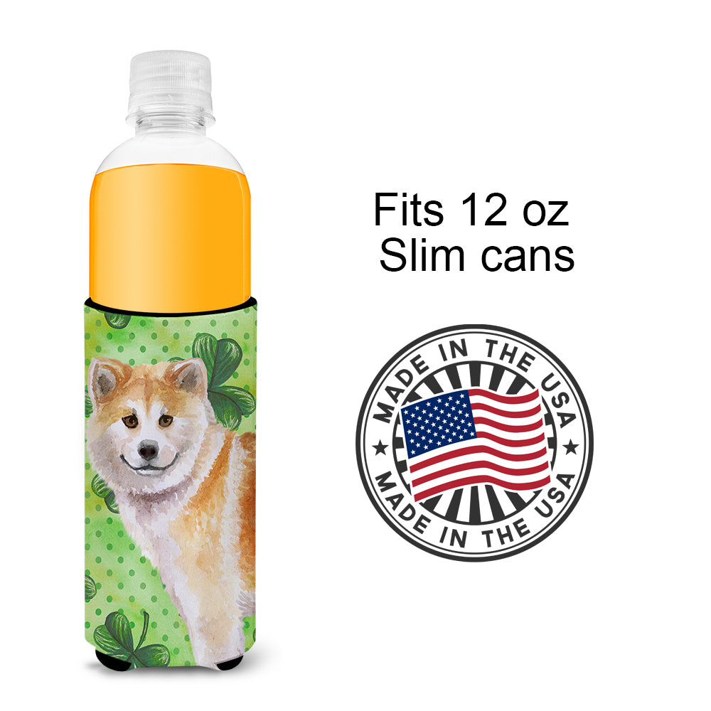 Shiba Inu St Patrick's  Ultra Hugger for slim cans BB9852MUK  the-store.com.