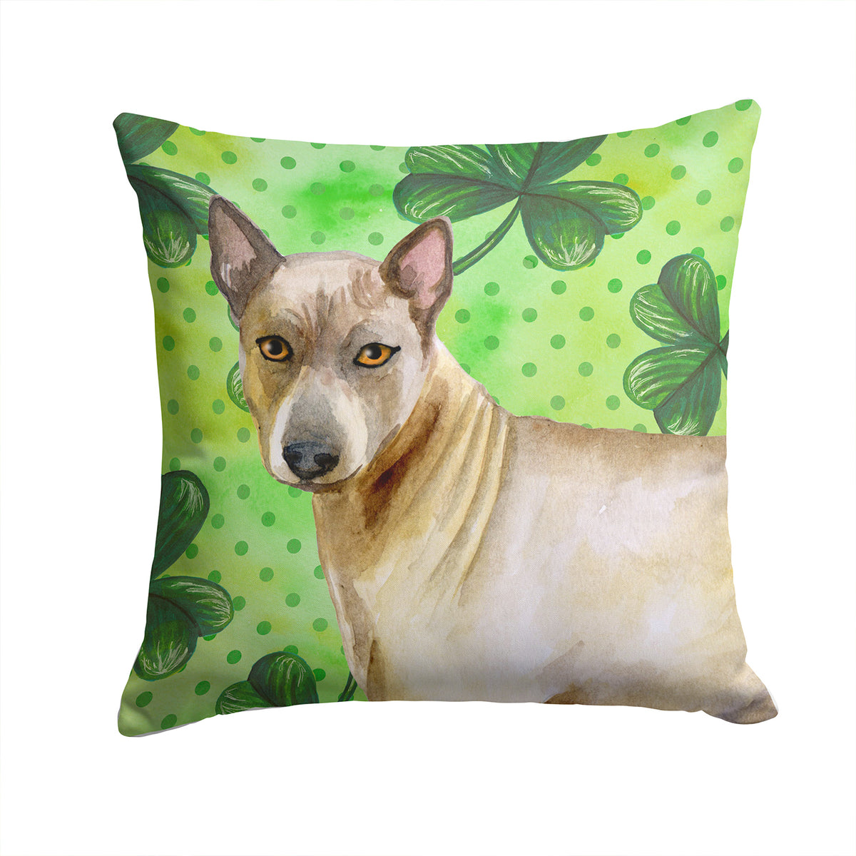 Thai Ridgeback St Patrick&#39;s Fabric Decorative Pillow BB9854PW1414 - the-store.com