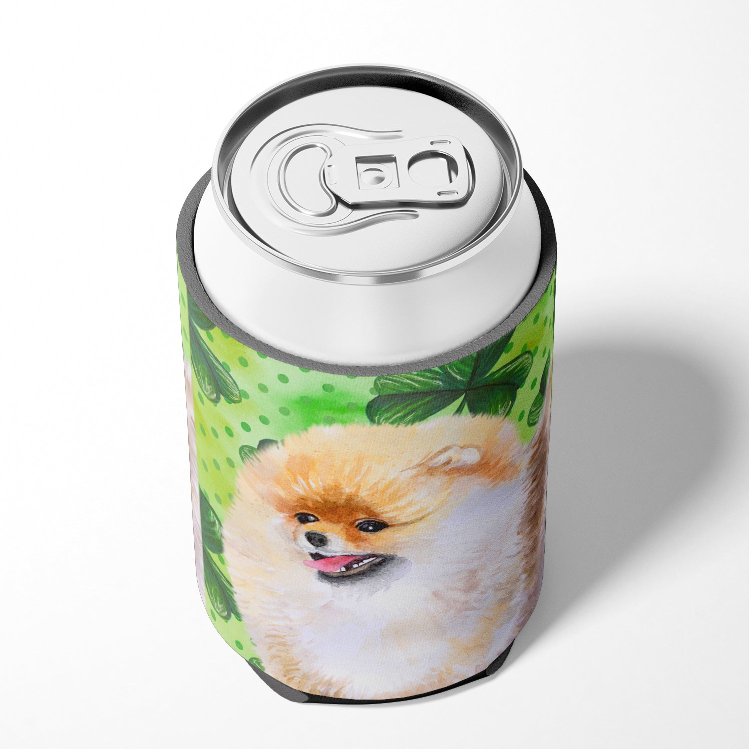 Pomeranian St Patrick's Can or Bottle Hugger BB9856CC