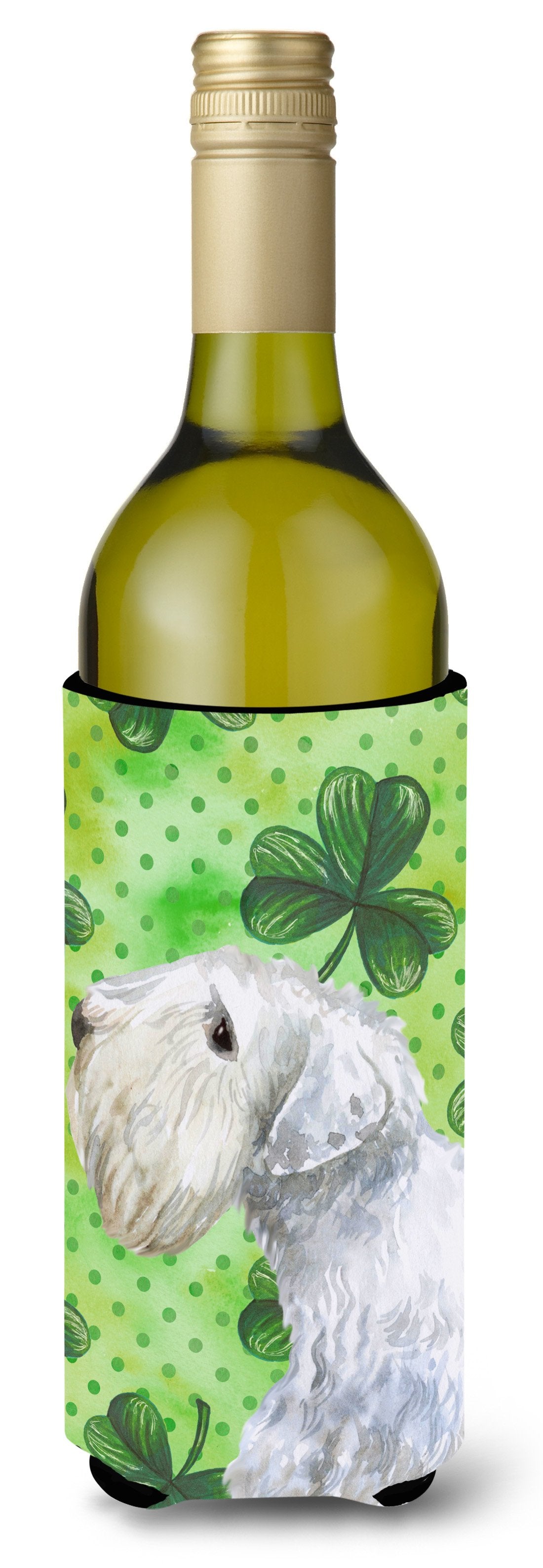 Sealyham Terrier St Patrick&#39;s Wine Bottle Beverge Insulator Hugger BB9858LITERK by Caroline&#39;s Treasures