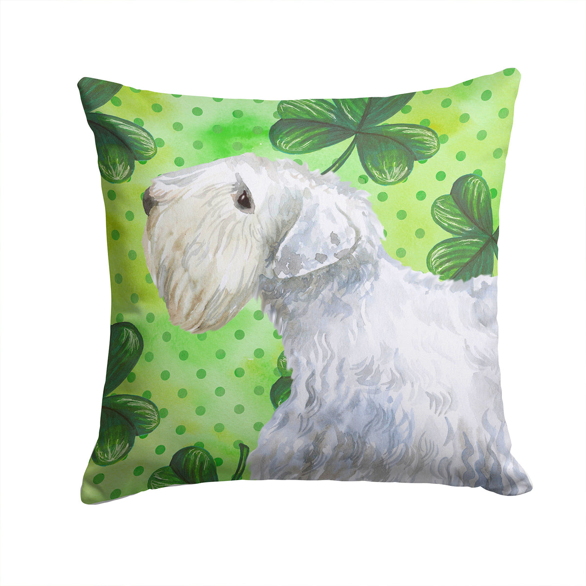 Sealyham Terrier St Patrick&#39;s Fabric Decorative Pillow BB9858PW1414 - the-store.com