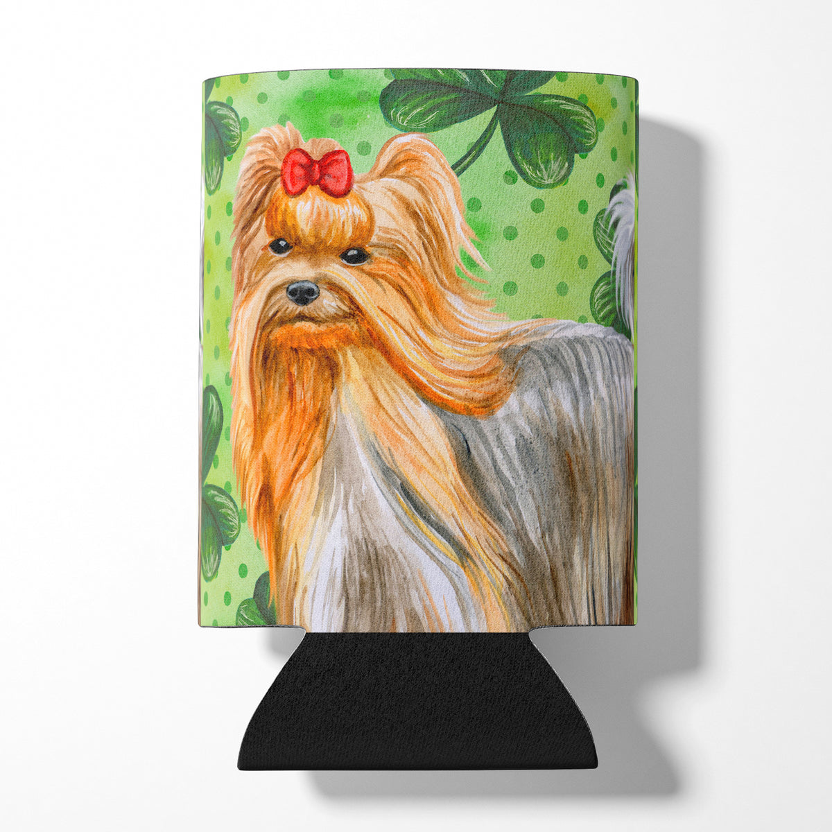 Yorkshire Terrier St Patrick&#39;s Can or Bottle Hugger BB9859CC  the-store.com.