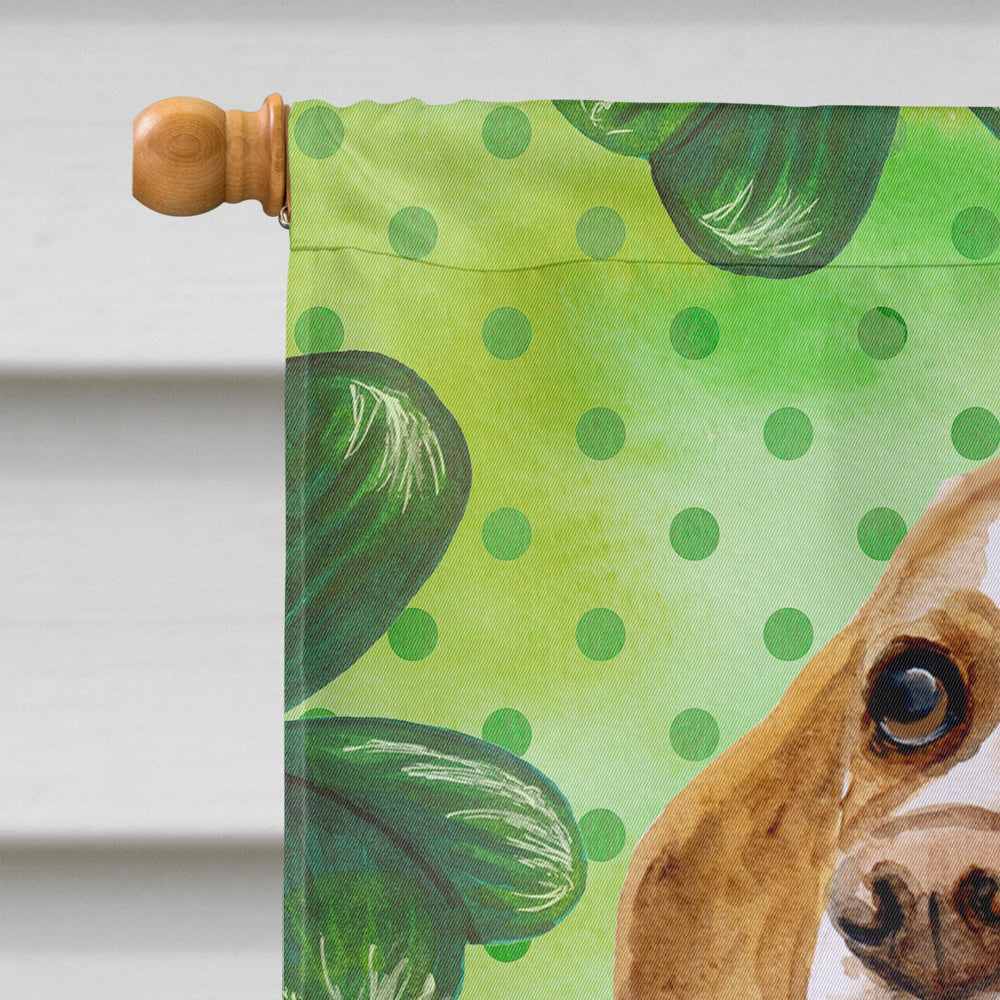 Beagle St Patrick's Flag Canvas House Size BB9860CHF  the-store.com.