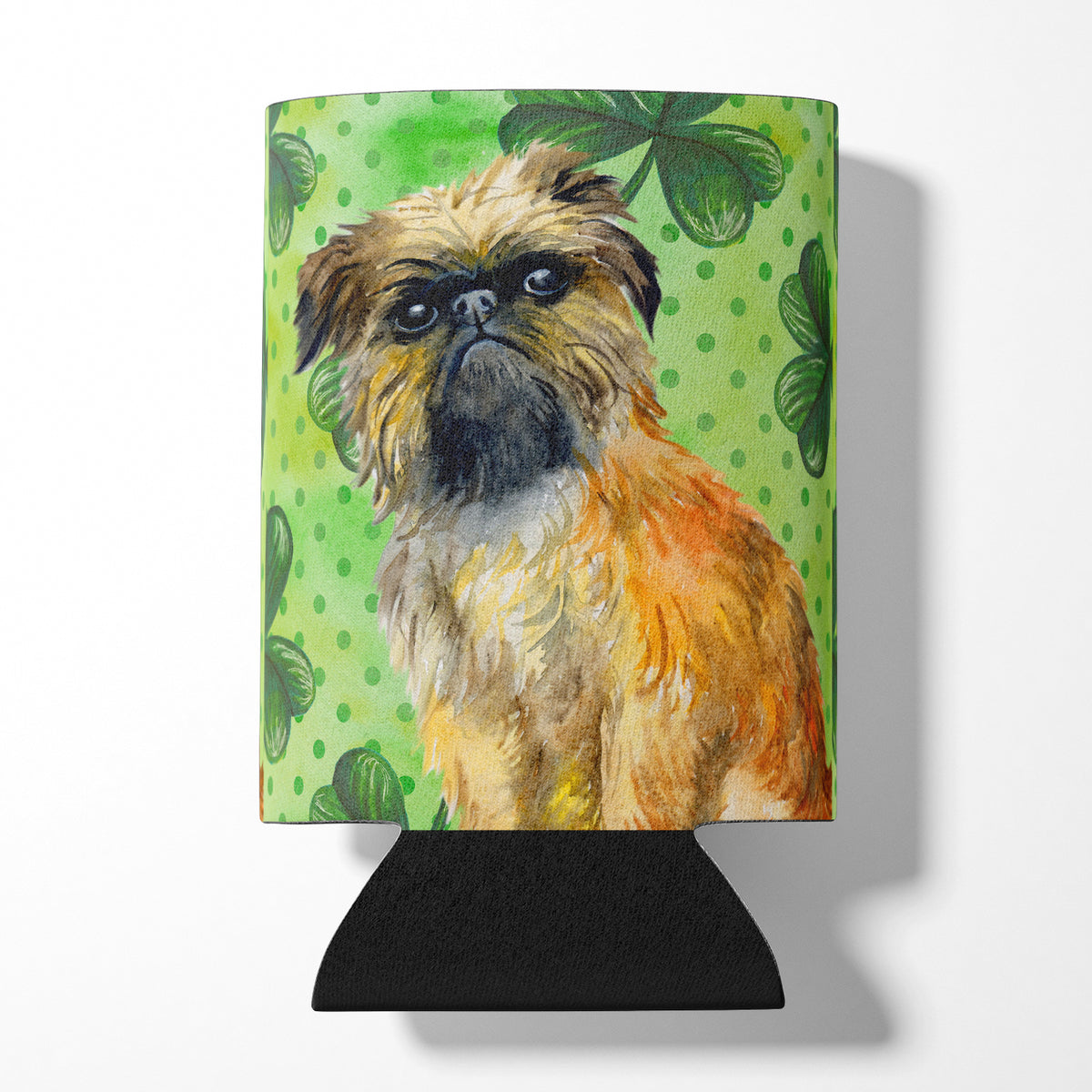 Brussels Griffon St Patrick&#39;s Can or Bottle Hugger BB9861CC