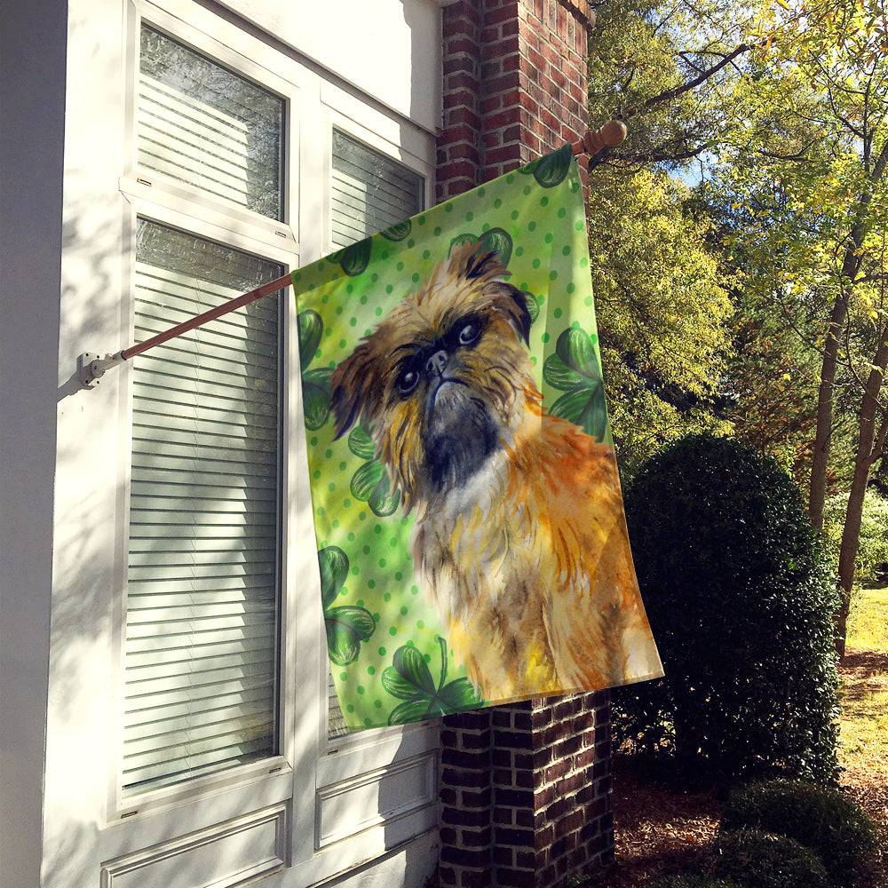 Brussels Griffon St Patrick's Flag Canvas House Size BB9861CHF  the-store.com.