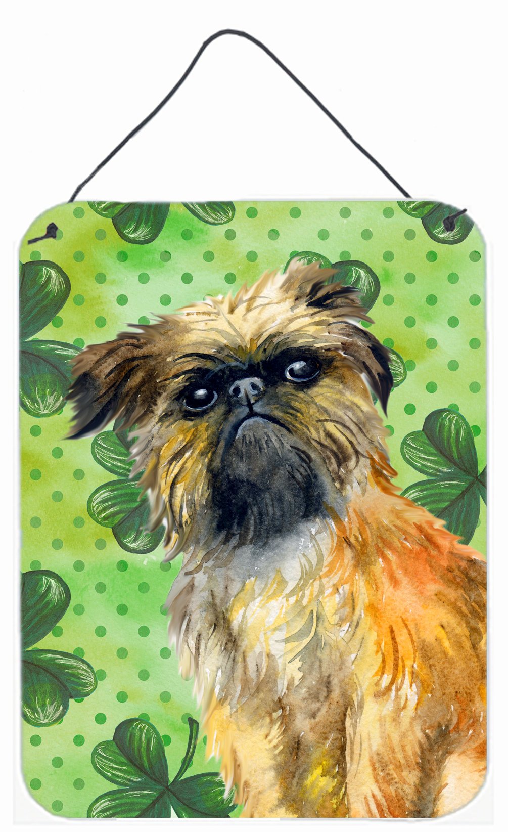 Brussels Griffon St Patrick&#39;s Wall or Door Hanging Prints BB9861DS1216 by Caroline&#39;s Treasures
