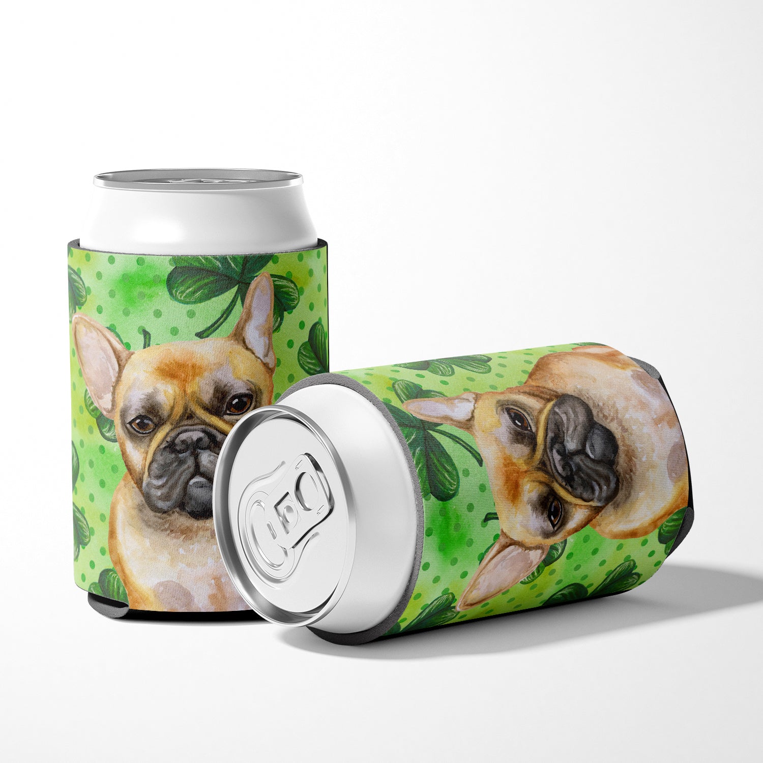French Bulldog St Patrick's Can or Bottle Hugger BB9862CC  the-store.com.