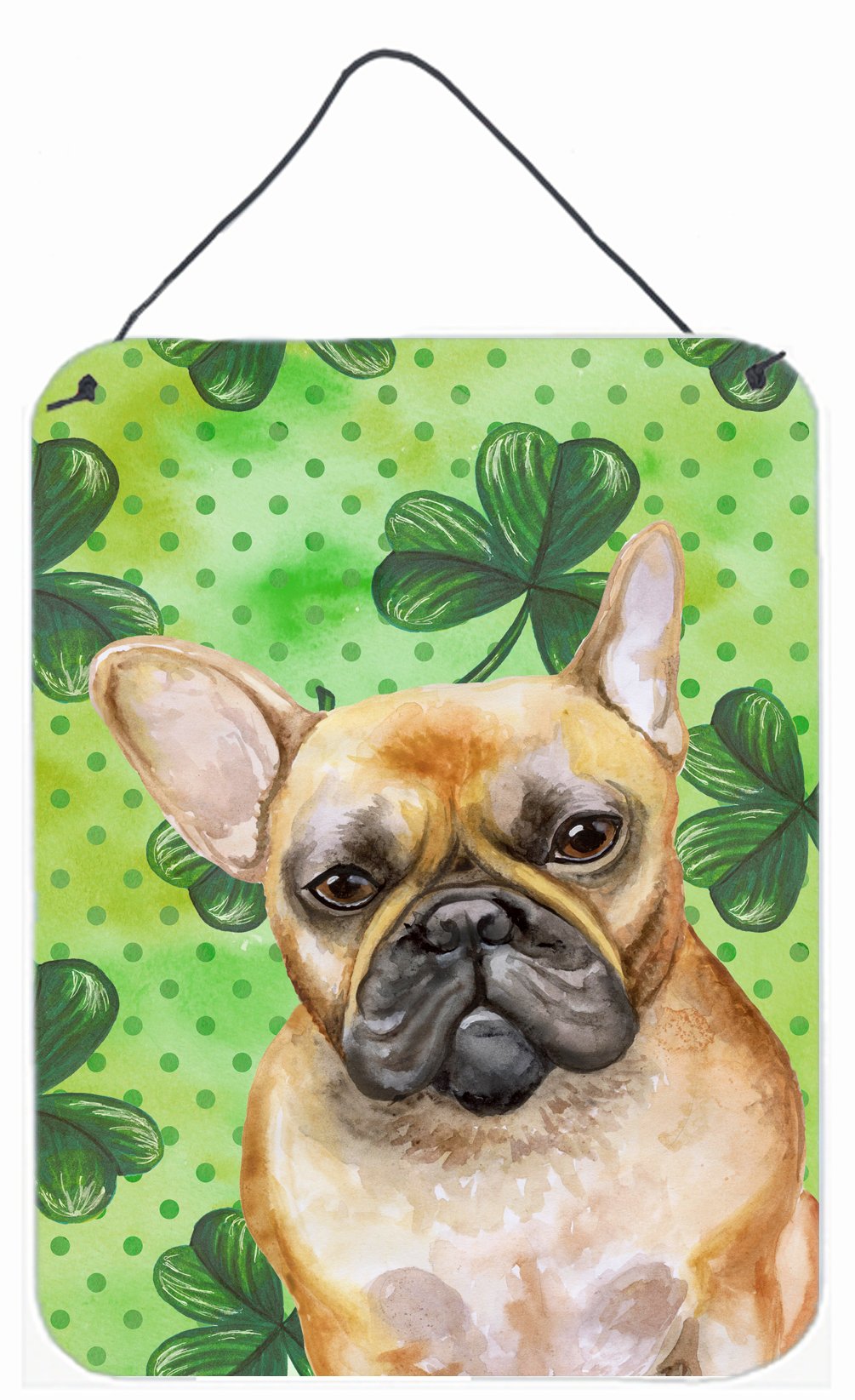 French Bulldog St Patrick&#39;s Wall or Door Hanging Prints BB9862DS1216 by Caroline&#39;s Treasures